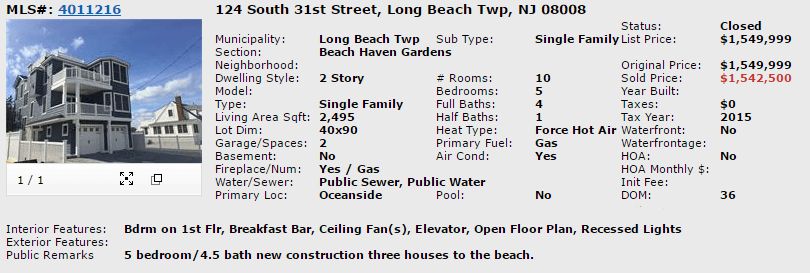 Recent Long Beach Island Construction Projects | LBI NJ Real Estate